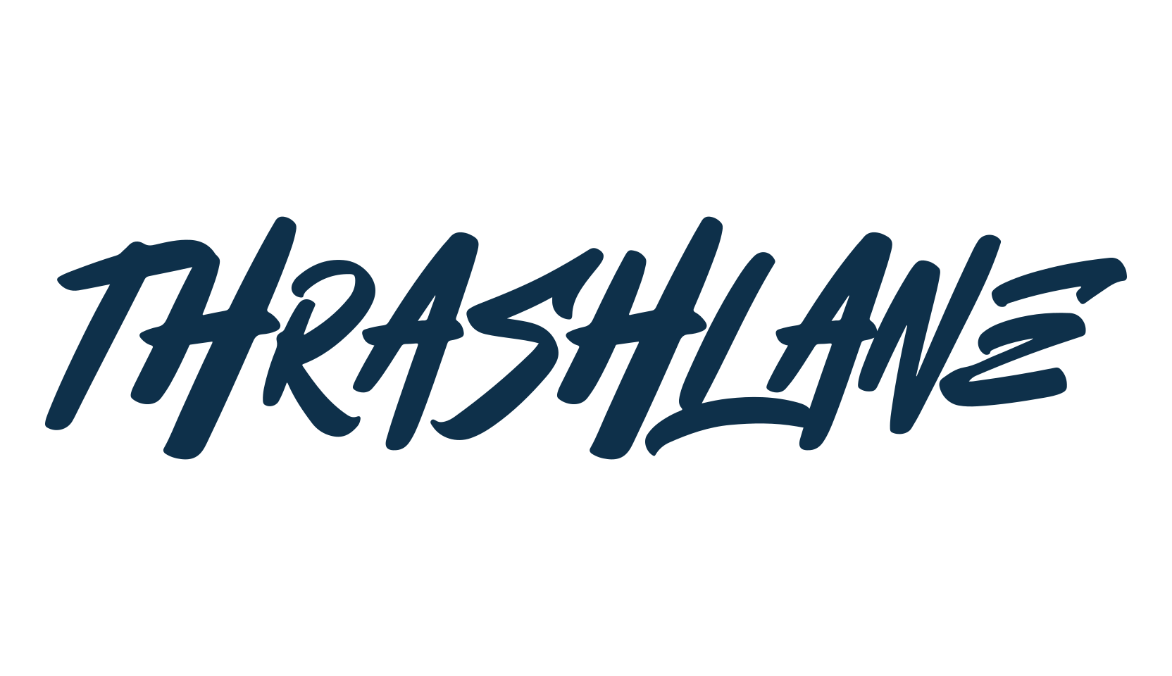 Thrashlane, brush font preview