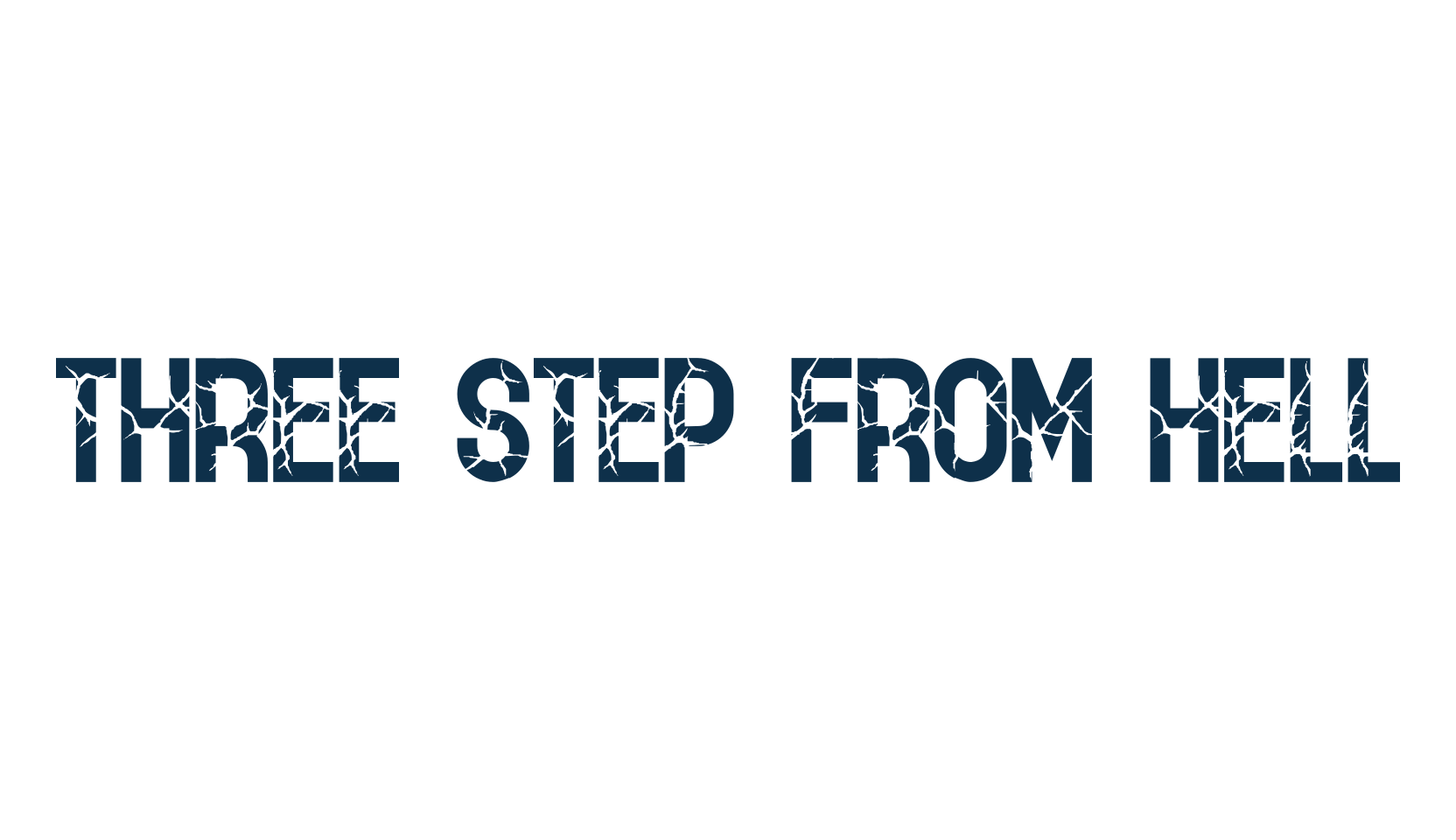 Three Step From Hell, fancy destroy decorative font preview