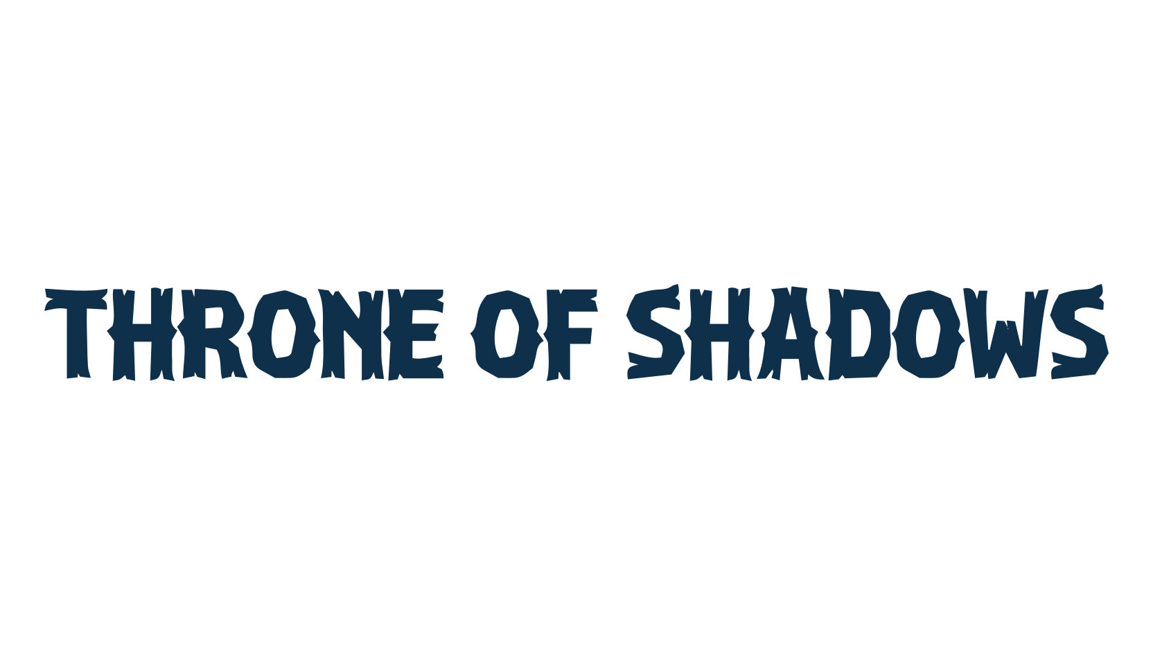 Throne of Shadows, fancy decorative font preview