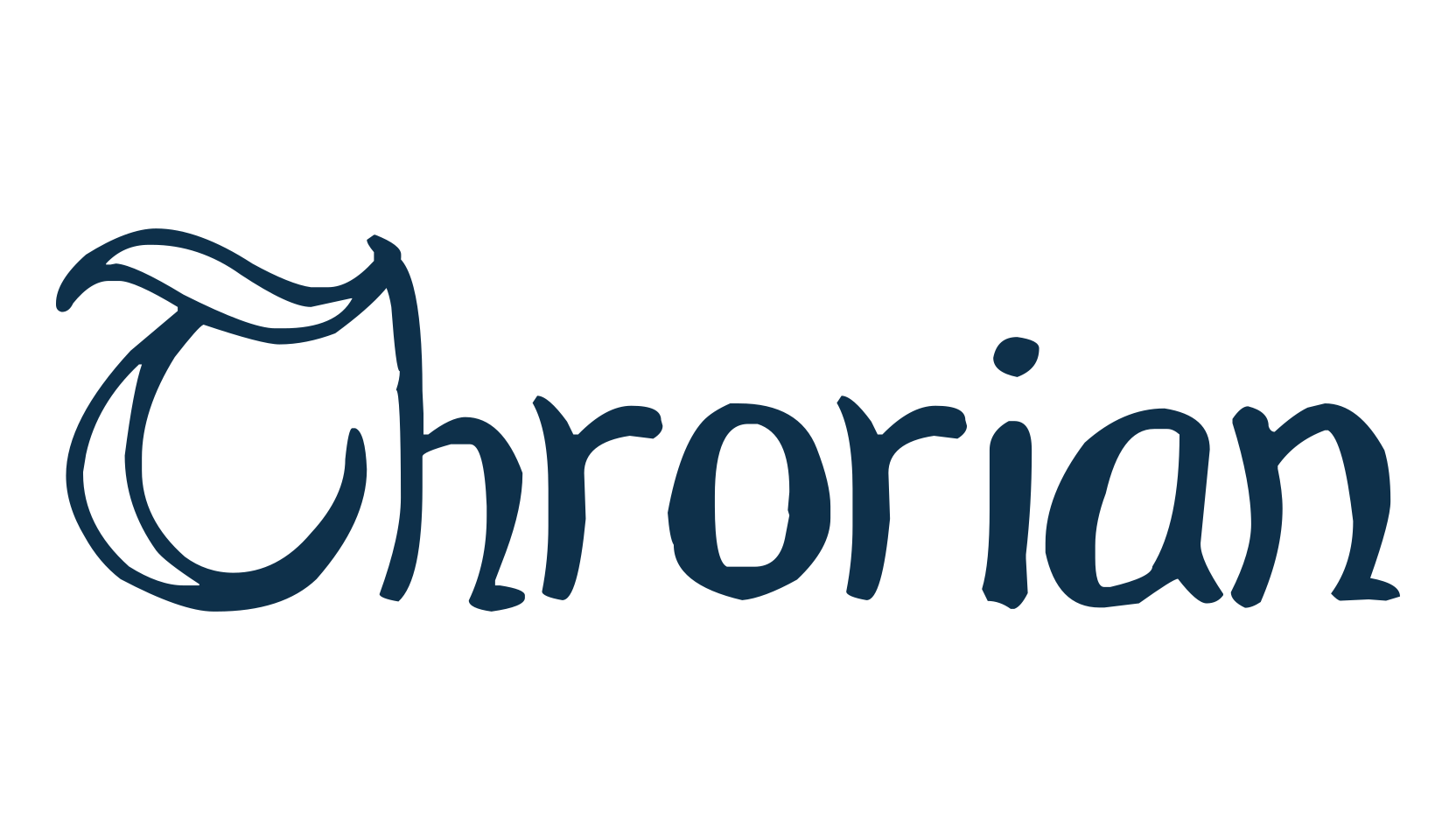 Throrian, various font preview