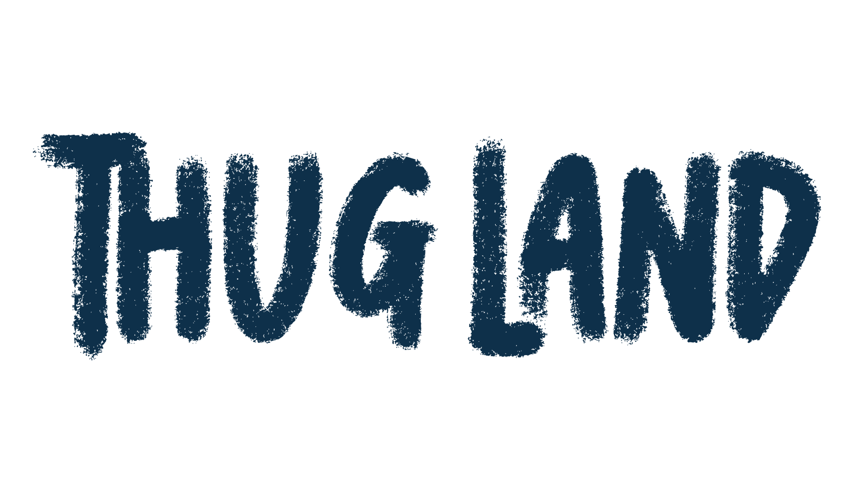 Thug Land, fancy eroded decorative font preview
