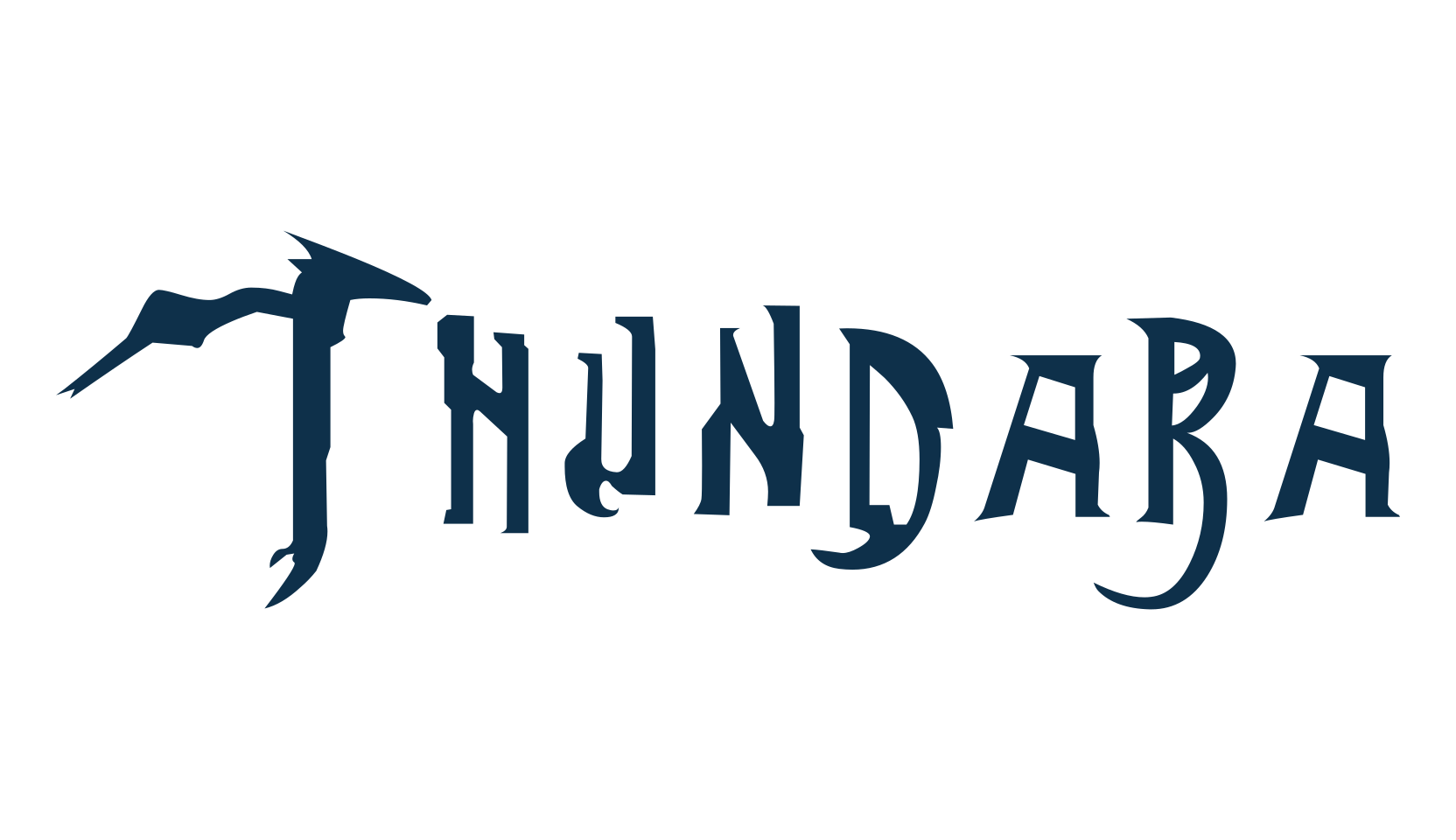 Thundara, fancy various gothic font preview