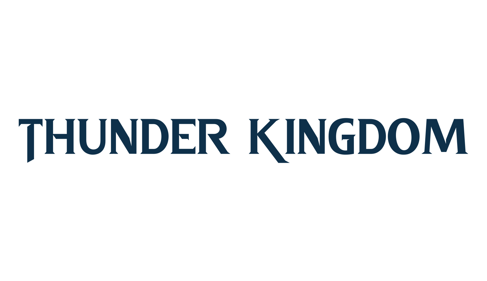 Thunder Kingdom, modern font preview