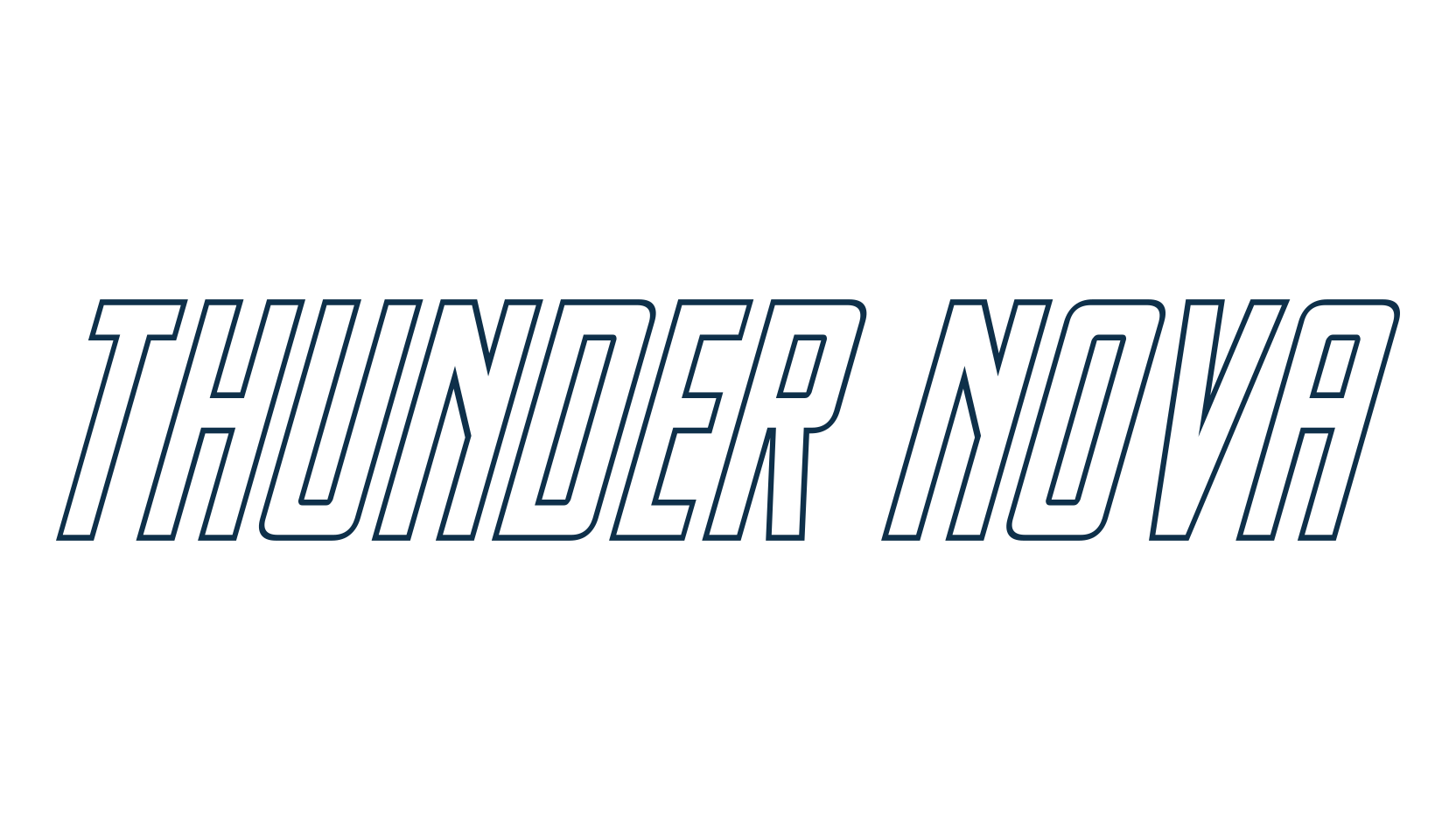 Thunder Nova, sans serif font preview