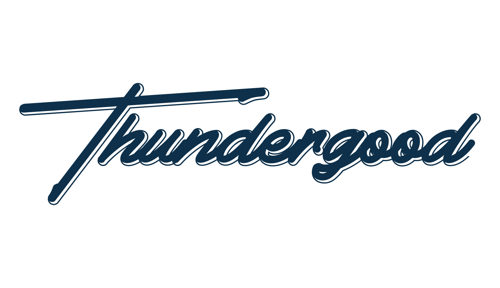 Thundergood, fancy various decorative script calligraphy font preview