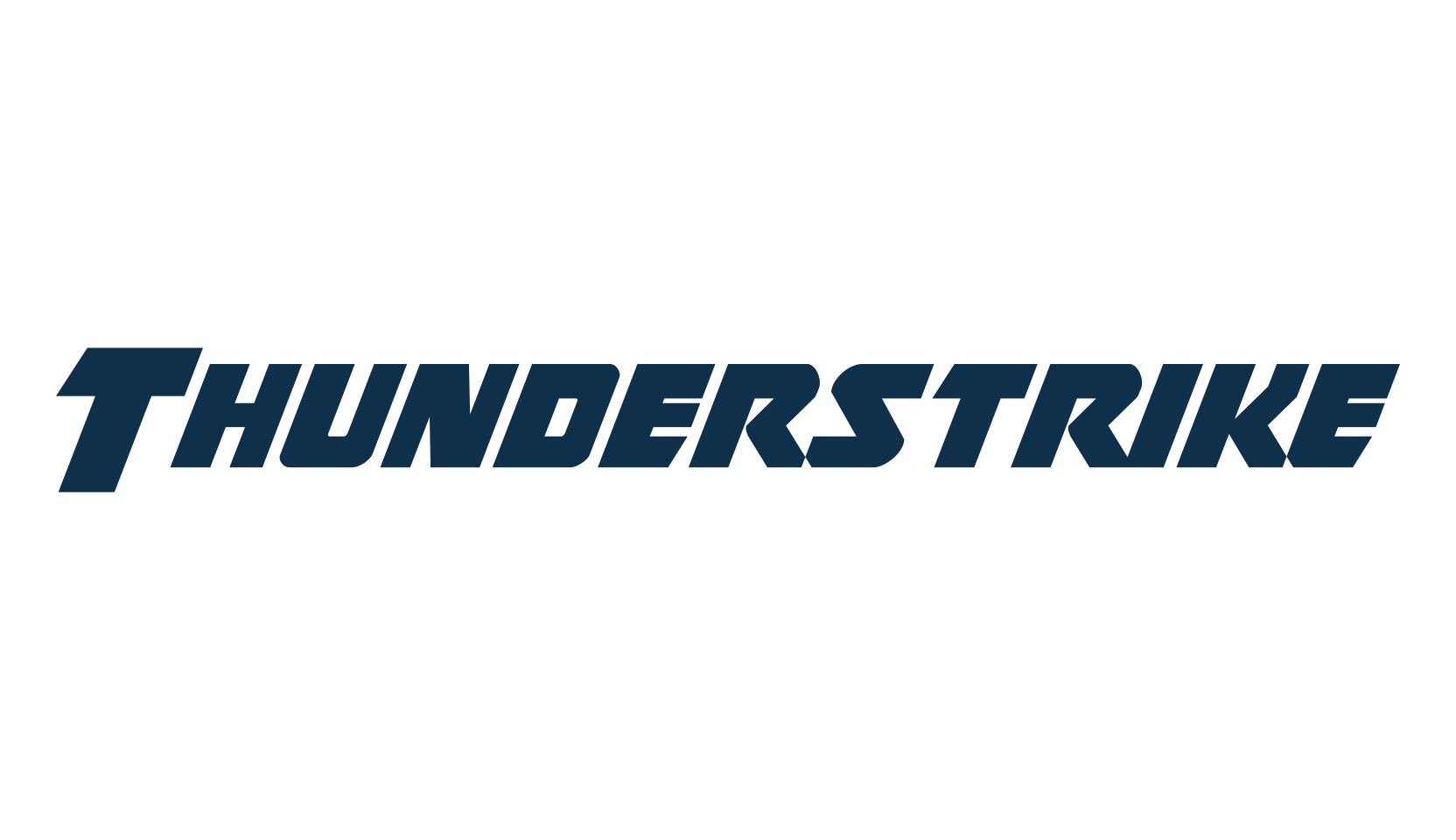 Thunderstrike, sci-fi font preview