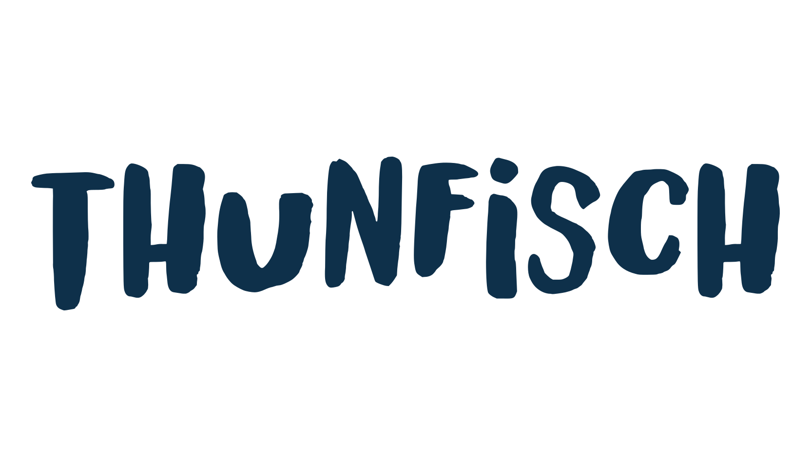 Thunfisch, brush font preview