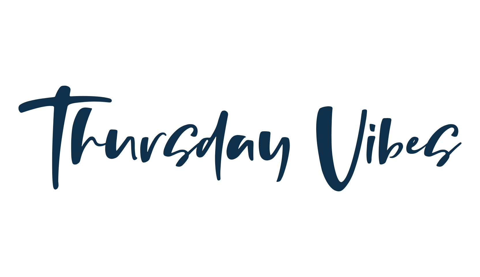 Thursday Vibes, brush font preview