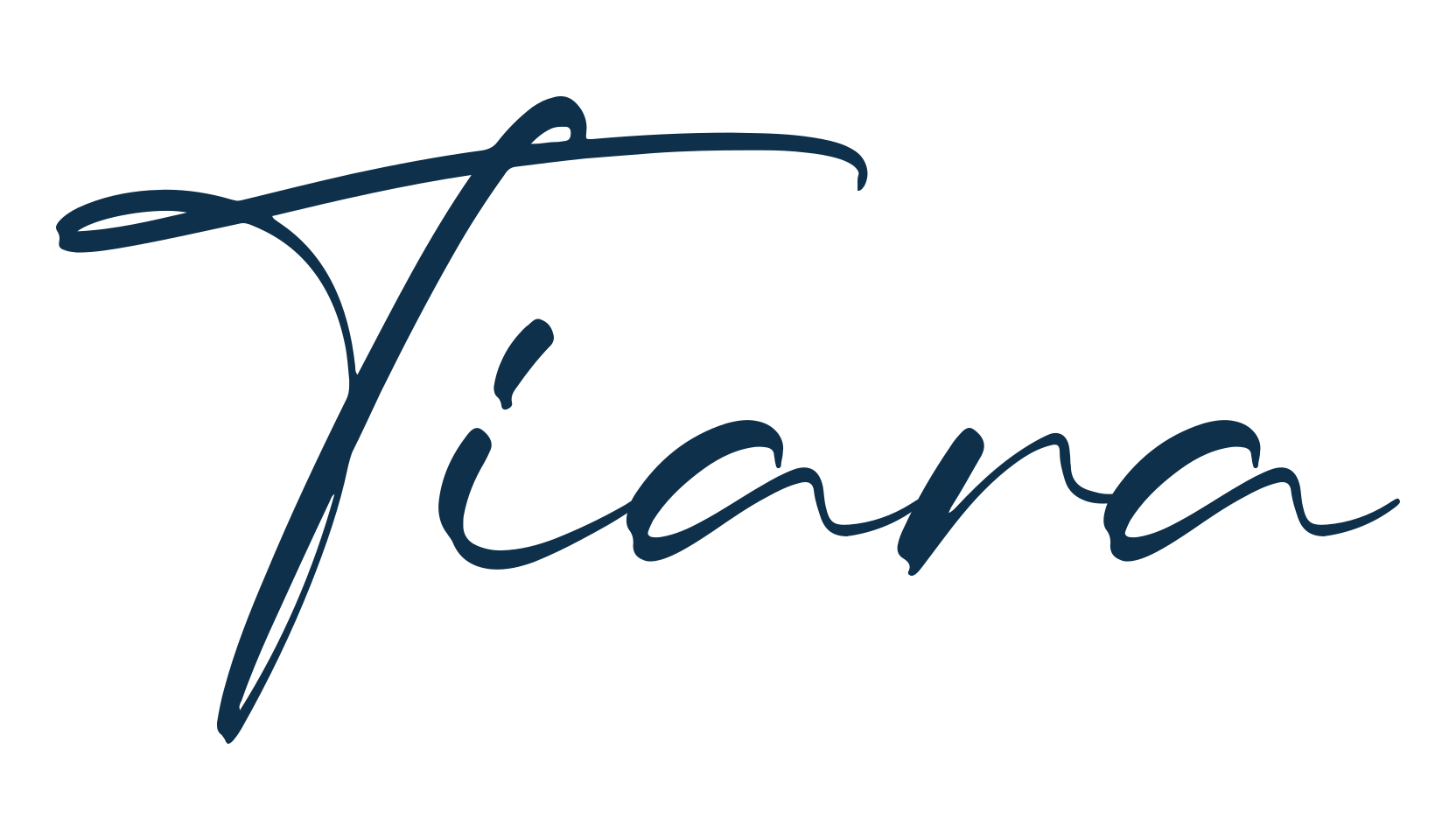 Tiara, script handwritten fancy decorative calligraphy font preview
