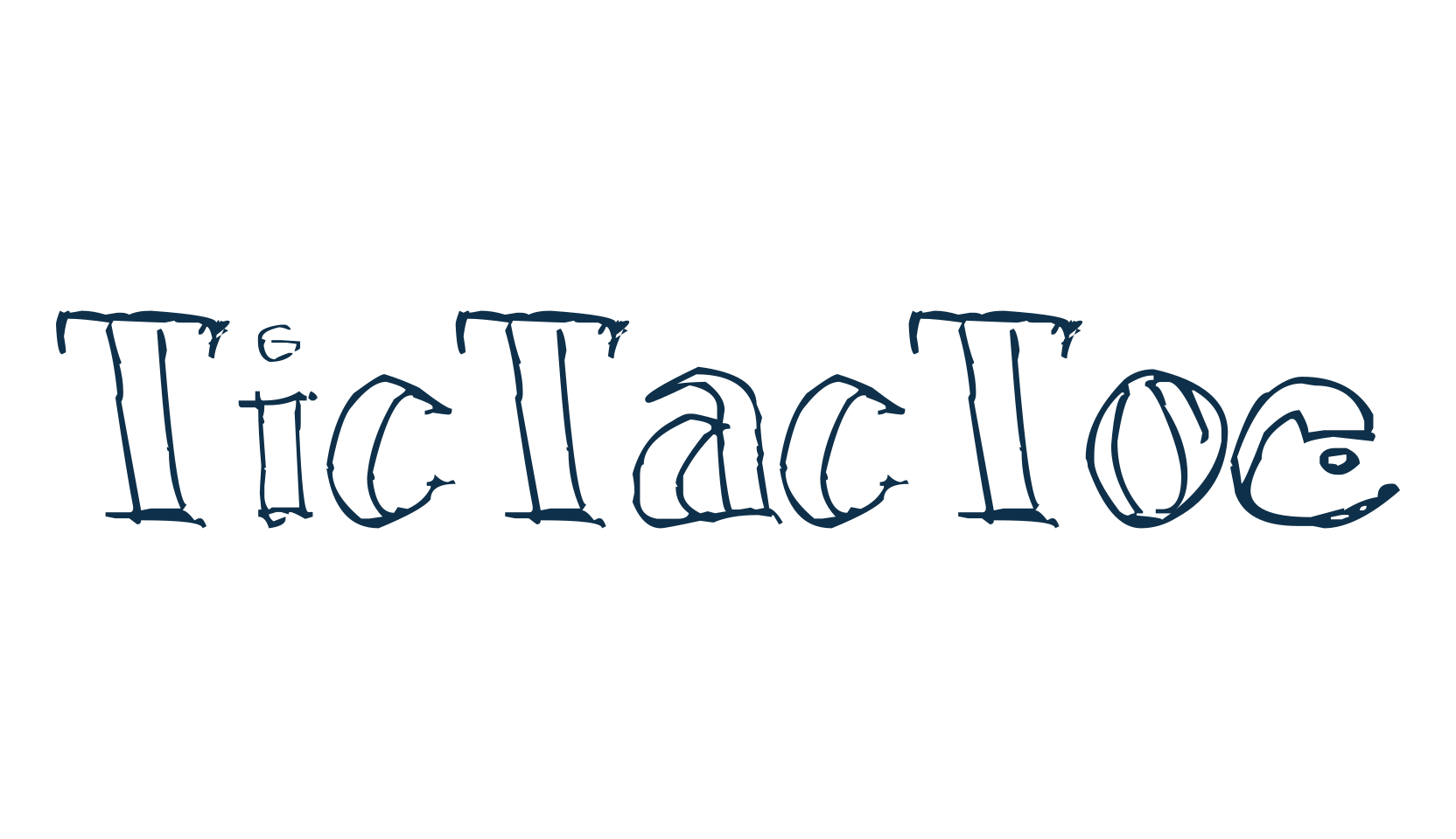 TicTacToe, fancy various decorative script calligraphy font preview
