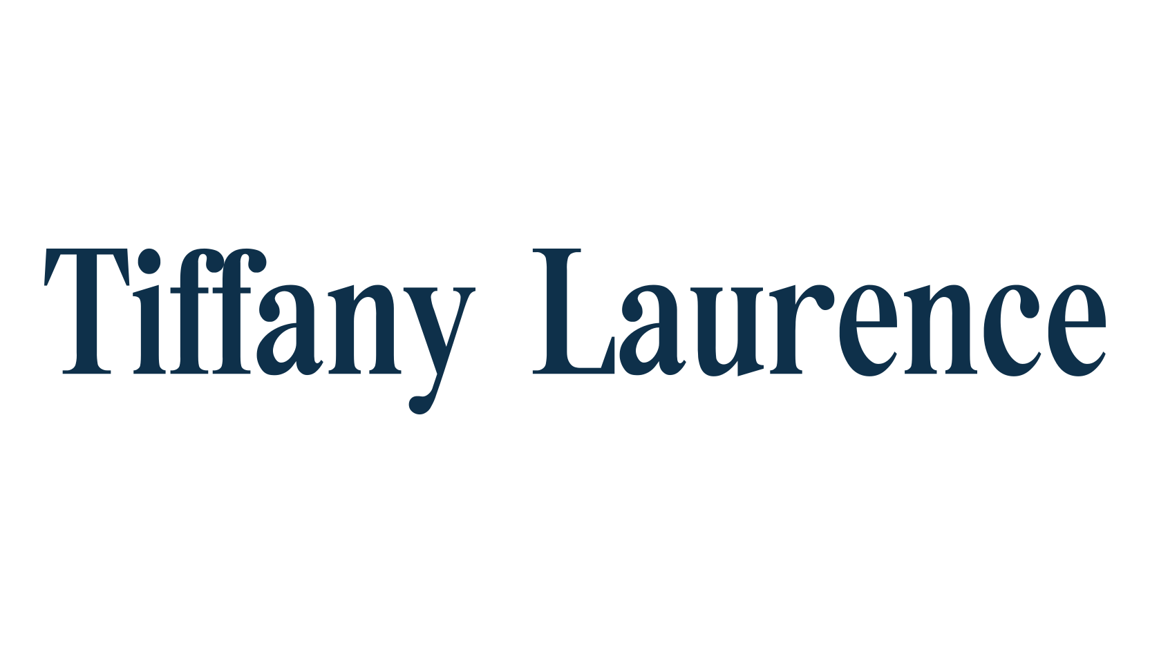 Tiffany Laurence, basic serif font preview