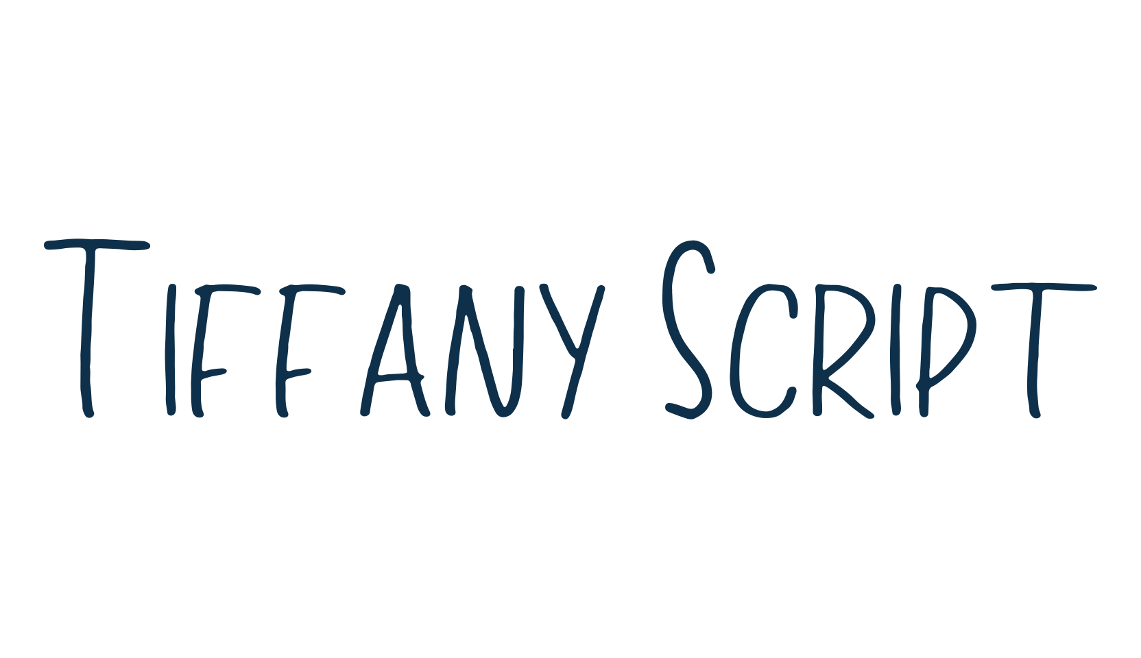 Tiffany Script, script handwritten fancy decorative calligraphy font preview