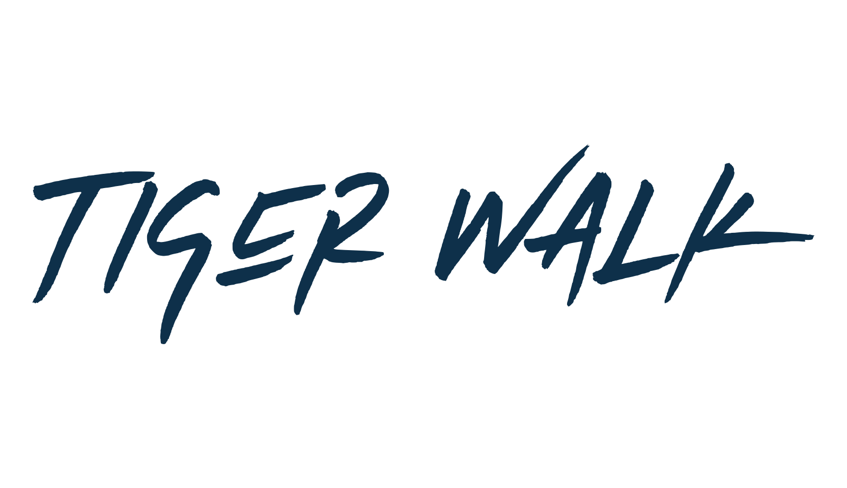 Tiger Walk, brush font preview