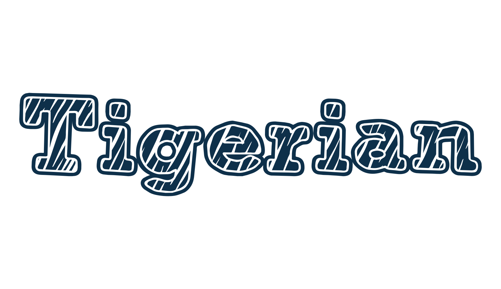 Tigerian, fancy decorative font preview