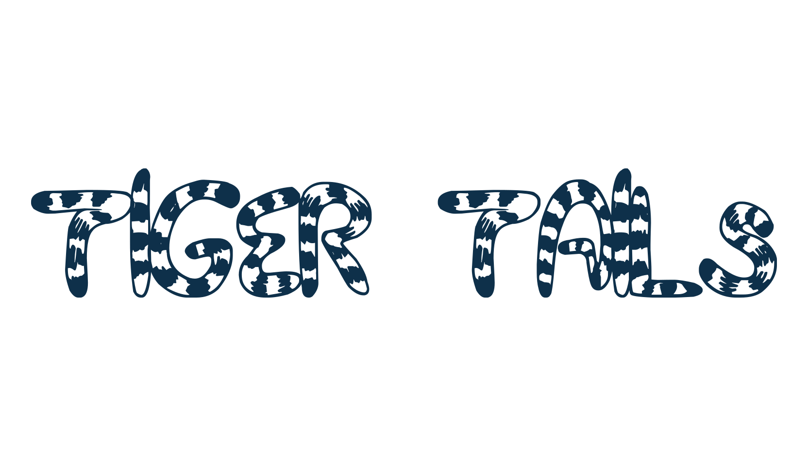 Tiger Tails, fancy cartoon decorative font preview