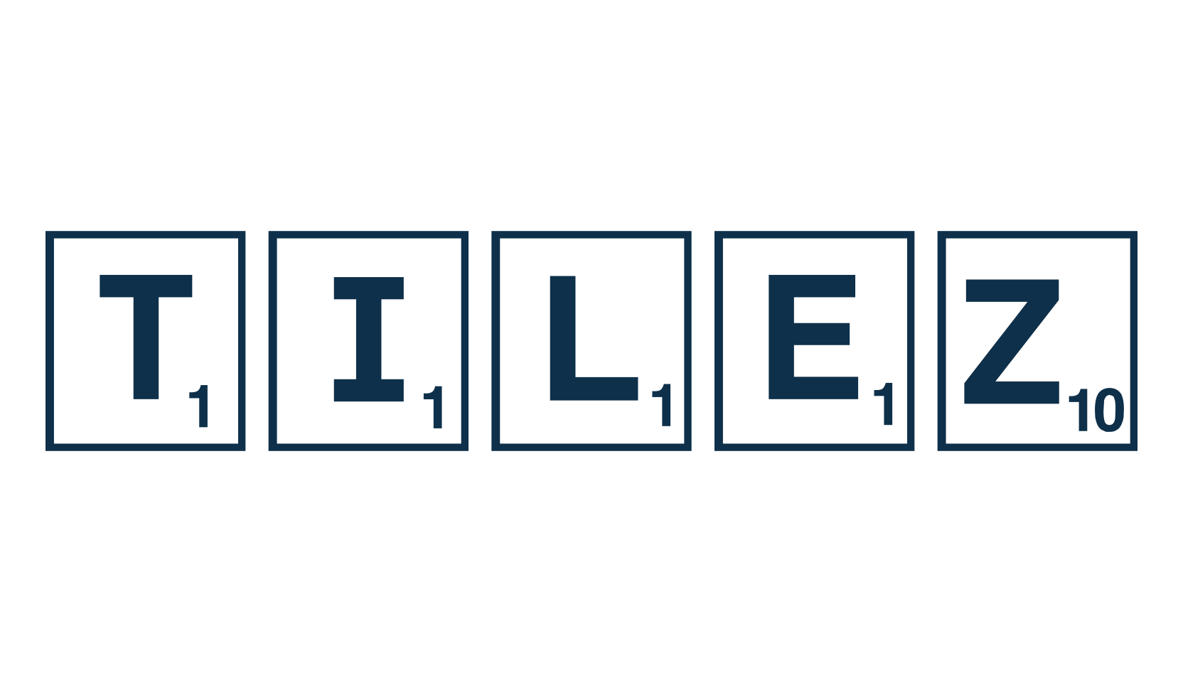 Tilez, decorative font preview