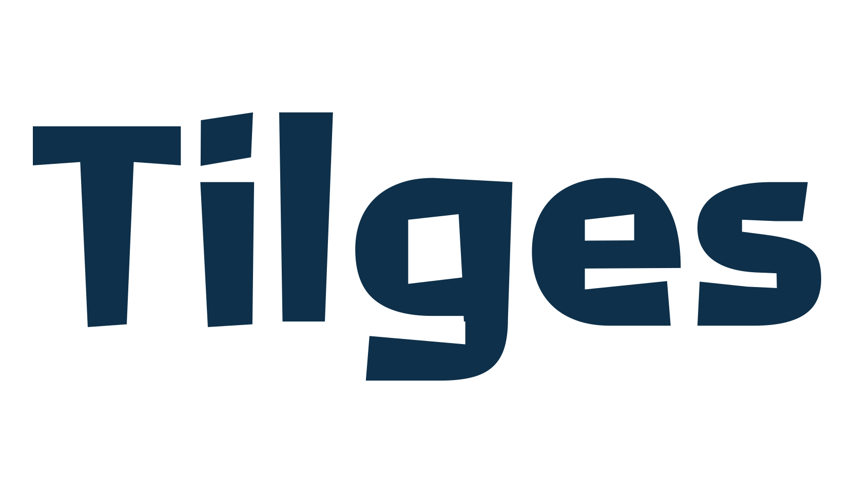 Tilges, cartoon font preview