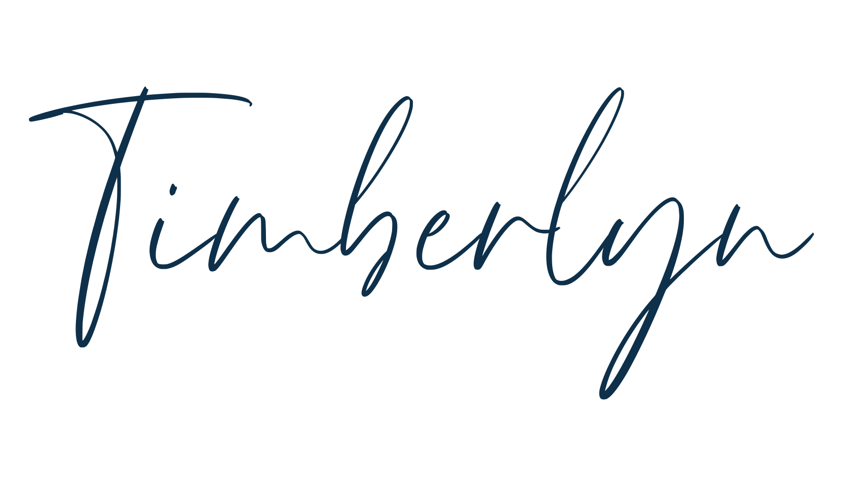 Timberlyn, handwriting font preview