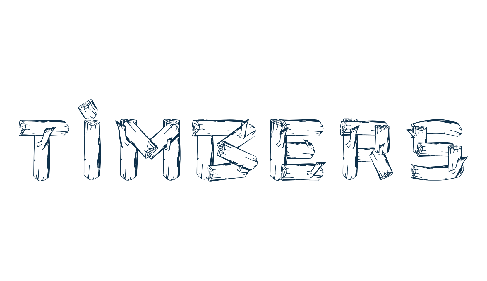 Timbers, fancy decorative font preview