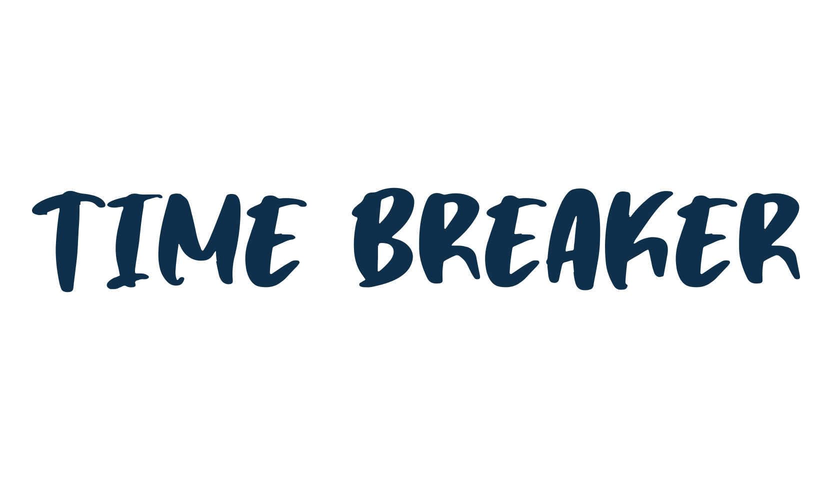 Time Breaker, brush font preview