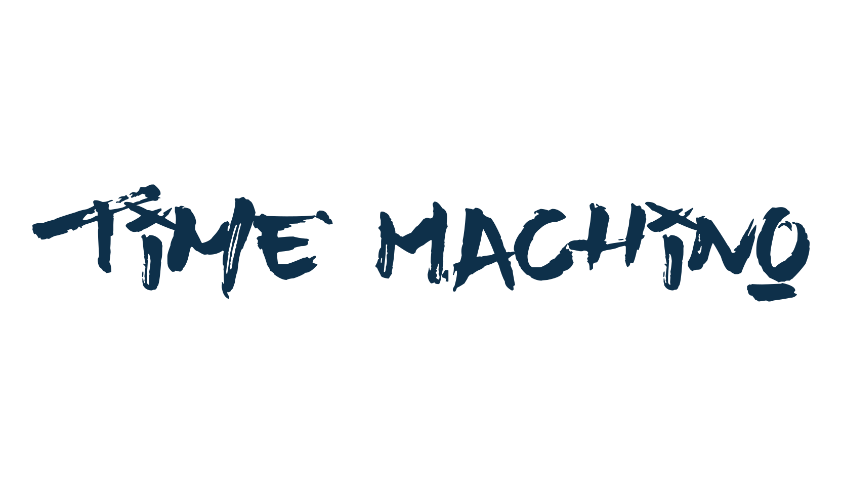 Time Machino, brush font preview