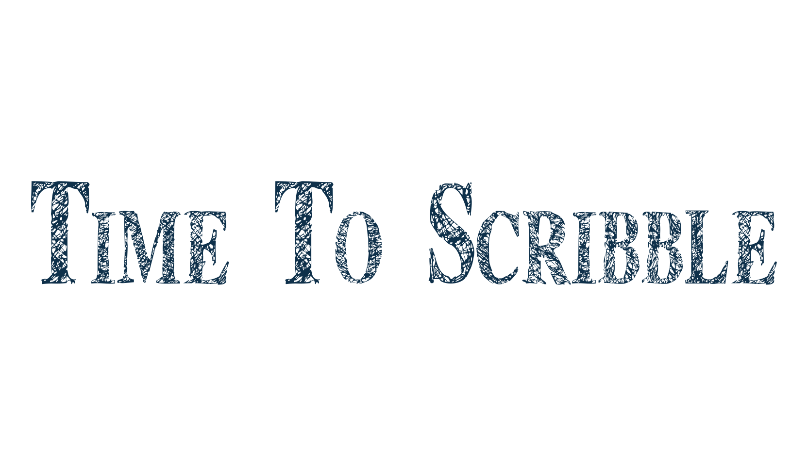Time To Scribble, fancy various decorative font preview