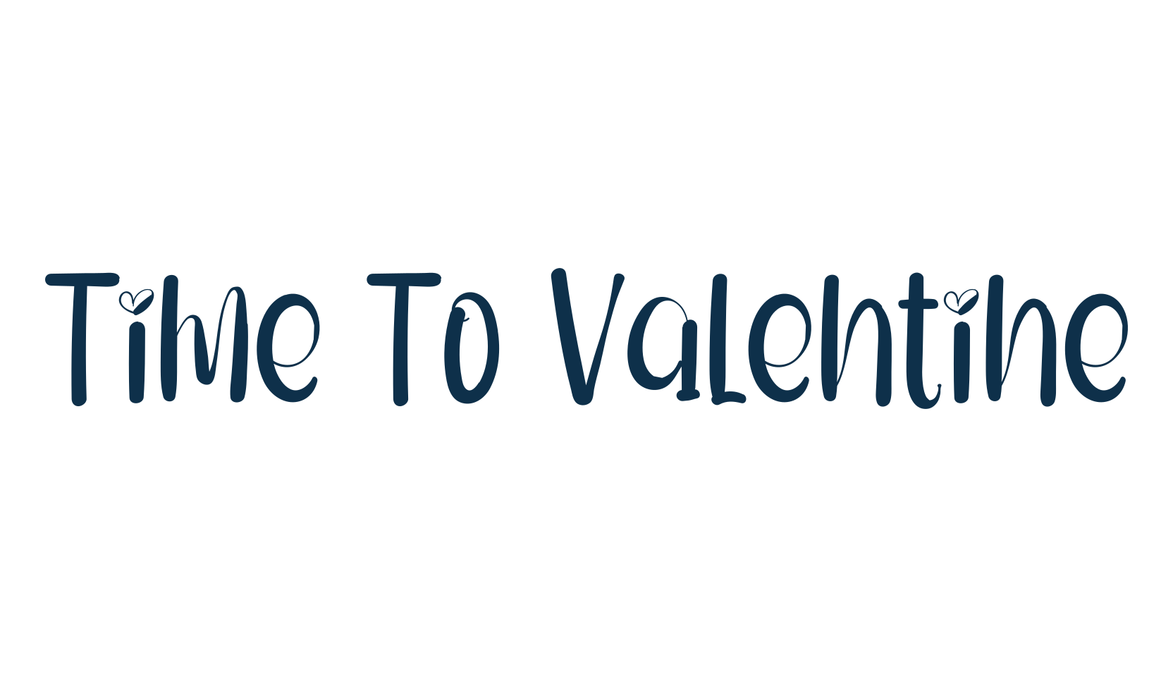 Time To Valentine, fancy various decorative script calligraphy font preview