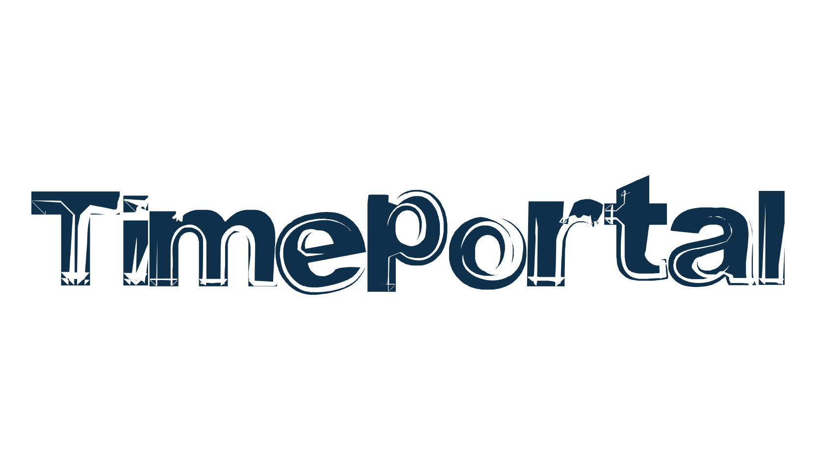 Timeportal, fancy distorted decorative font preview