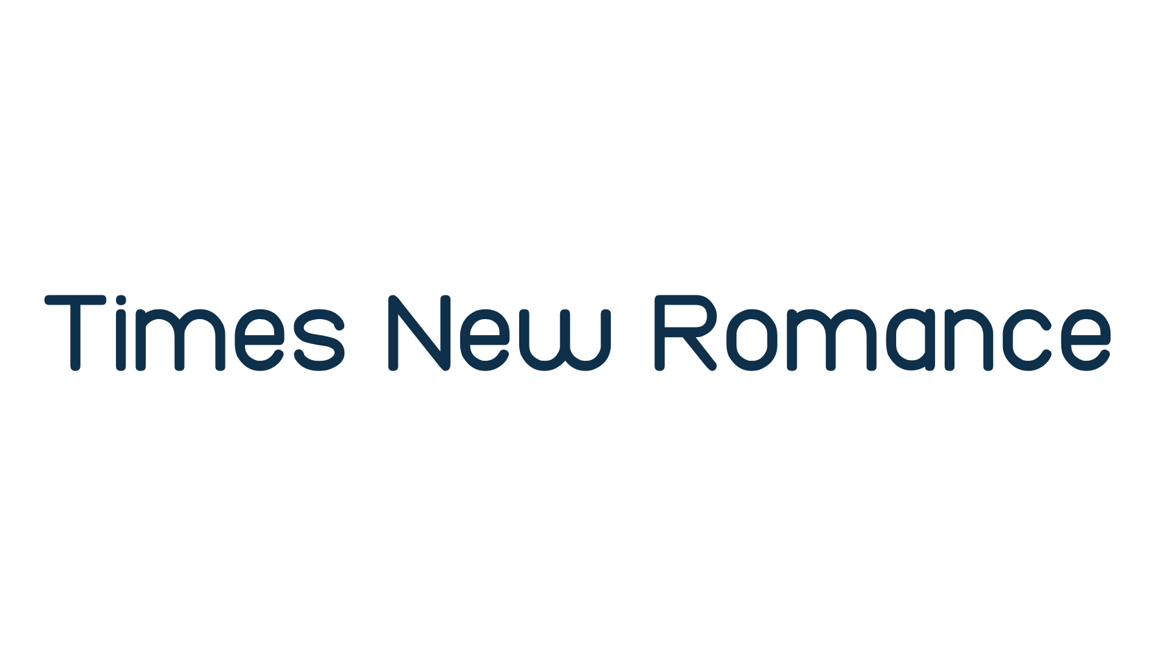 Times New Romance, basic sans serif font preview