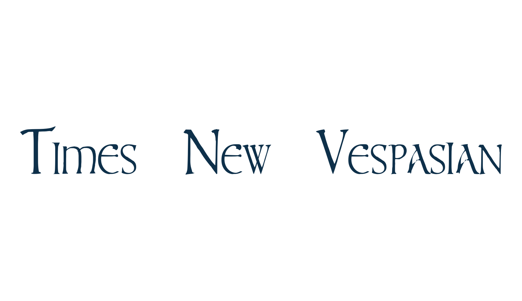 Times New Vespasian, foreign look roman, greek font preview