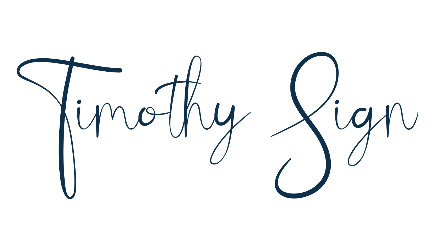 Timothy Sign, script handwritten fancy decorative calligraphy font preview