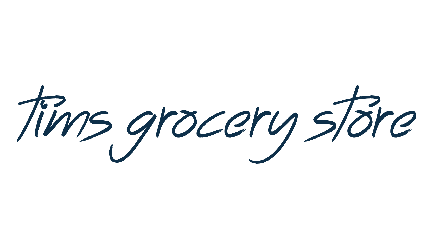 Tims Grocery Store, script handwritten fancy decorative calligraphy font preview