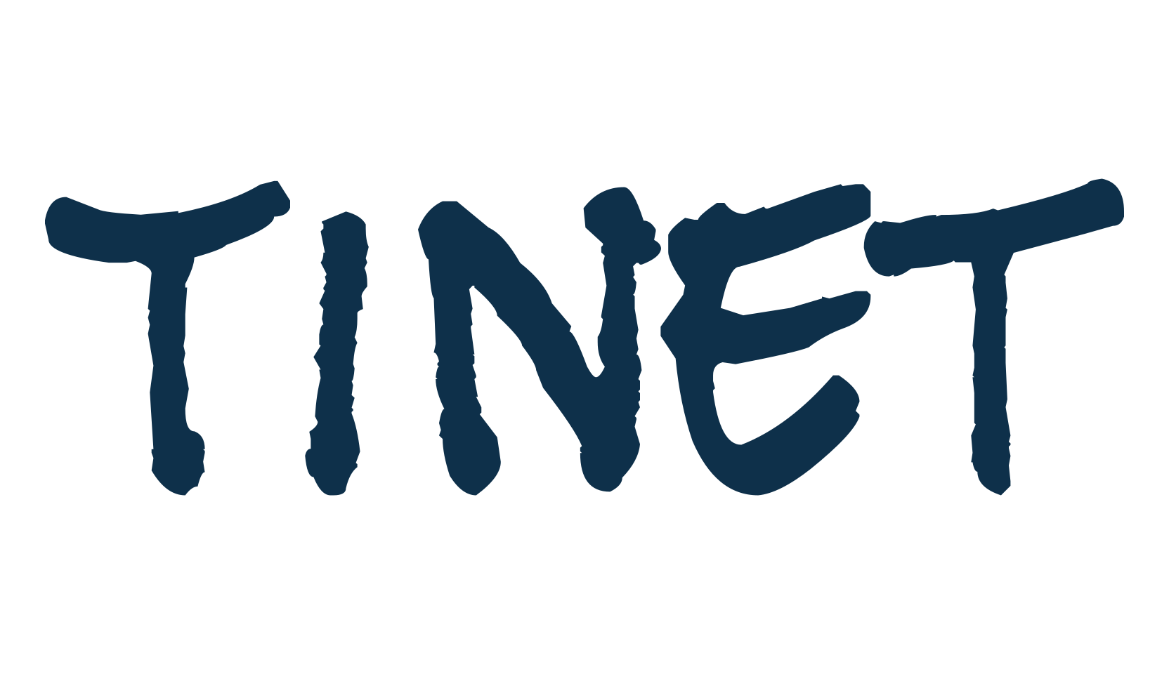 Tinet, fancy cartoon decorative comic font preview