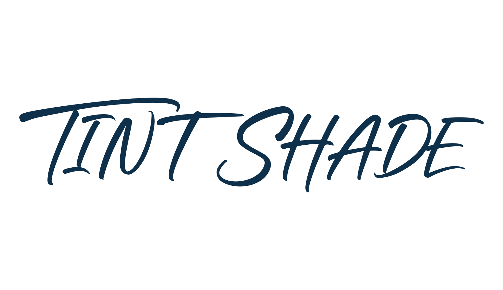 Tint Shade, handwriting font preview
