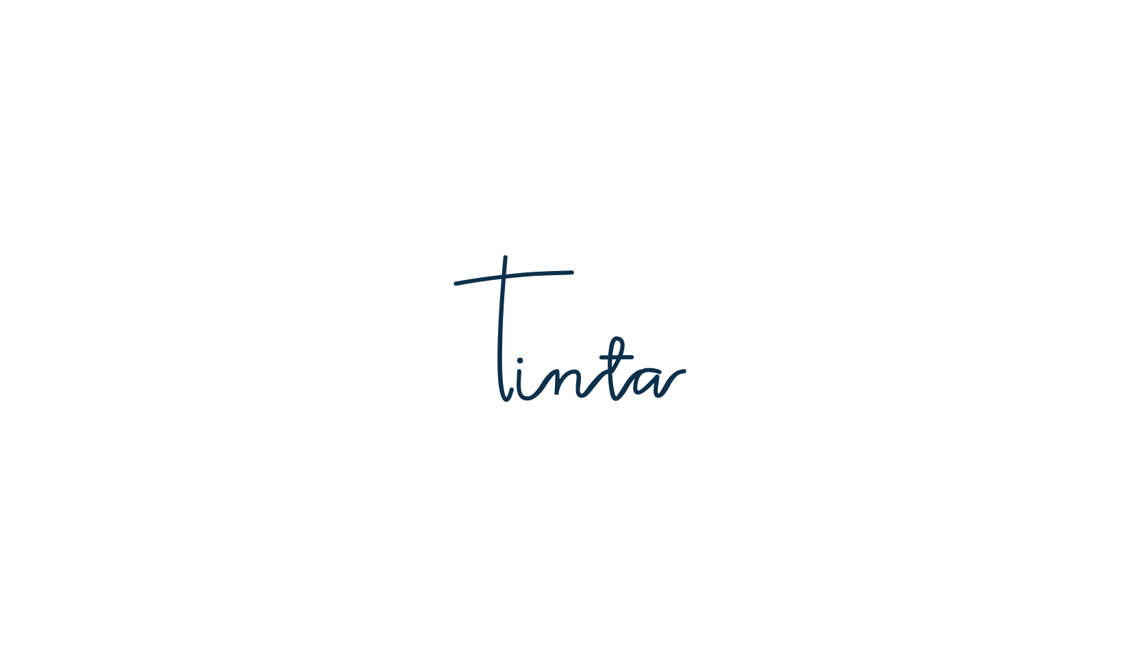 Tinta, script handwritten fancy decorative calligraphy font preview