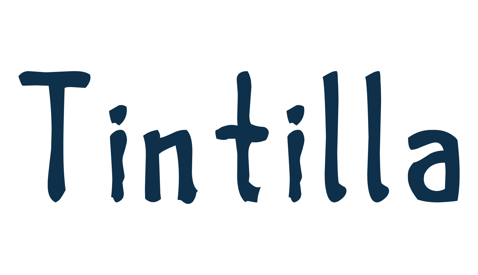 Tintilla, fancy eroded decorative font preview