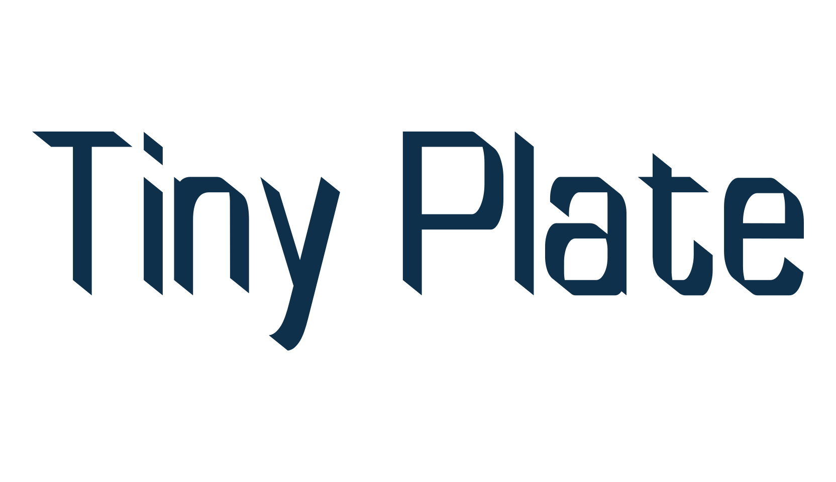 Tiny Plate, various font preview