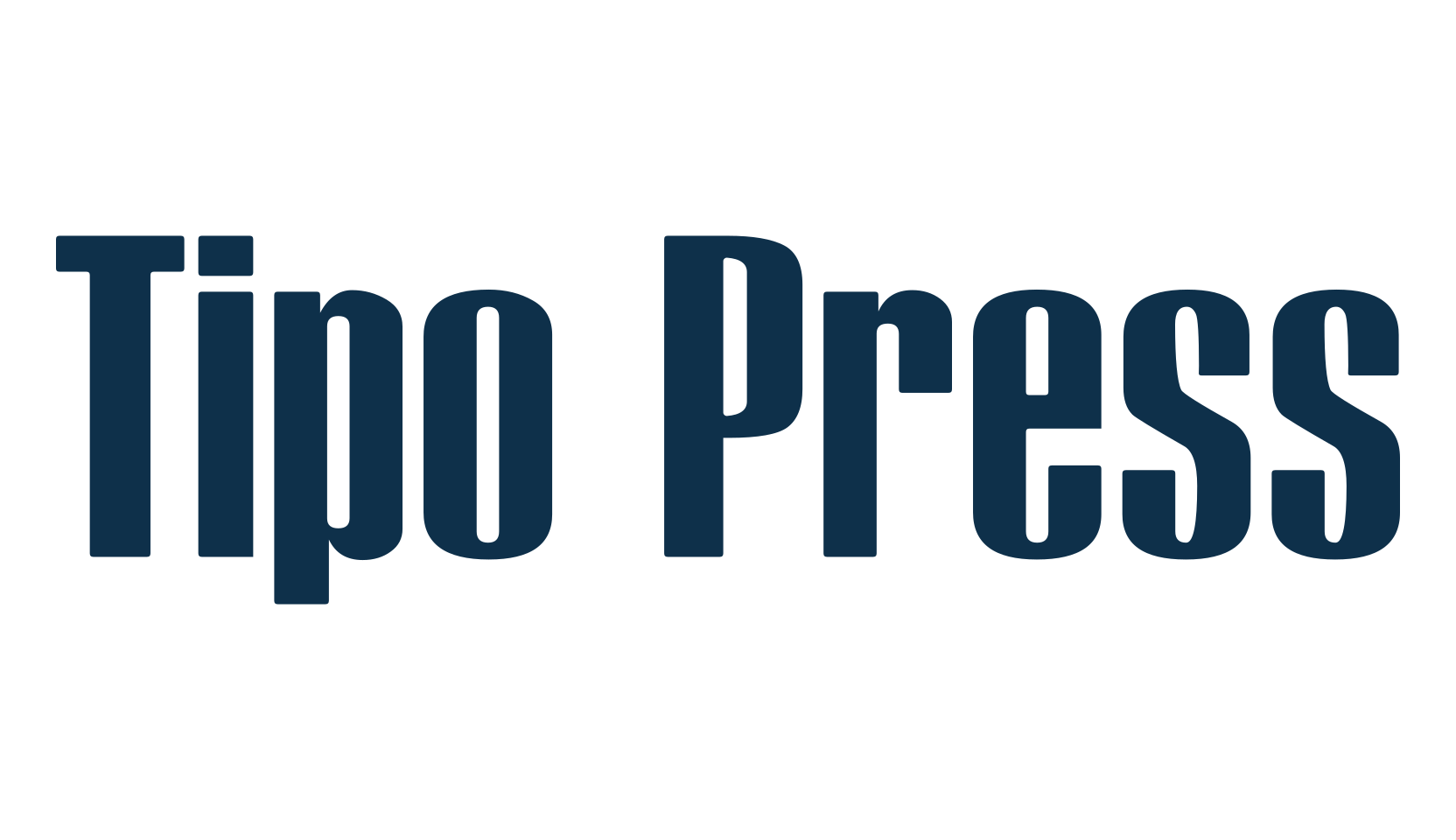 Tipo Press, sans serif font preview