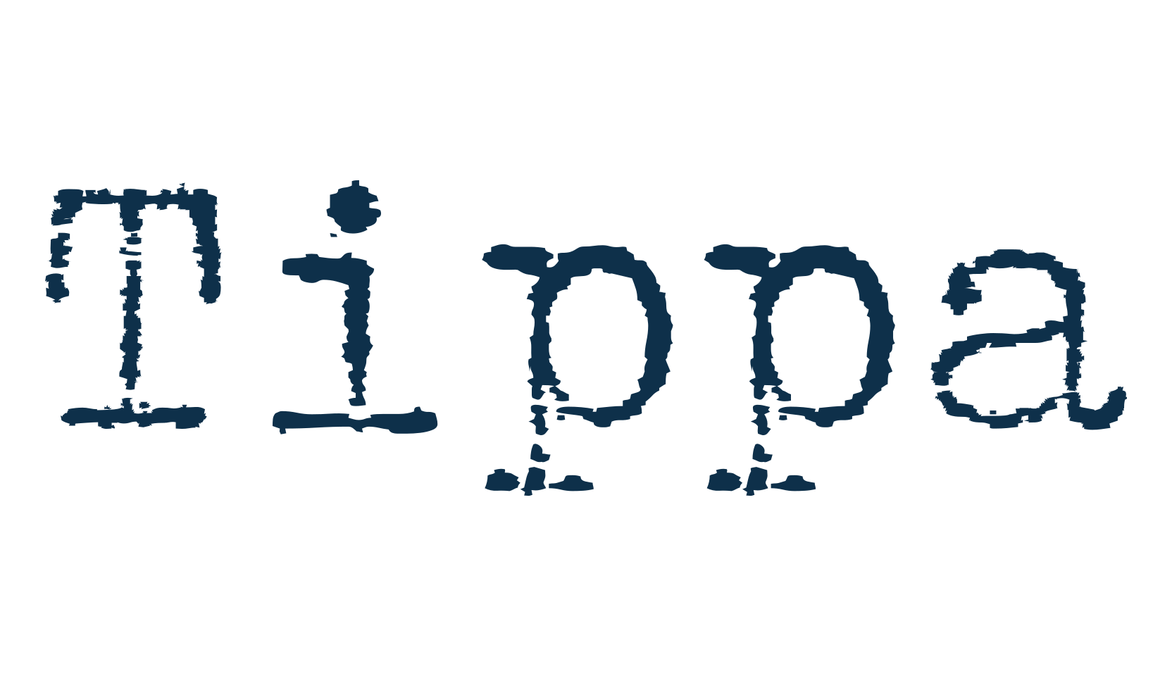 Tippa, typewriter font preview