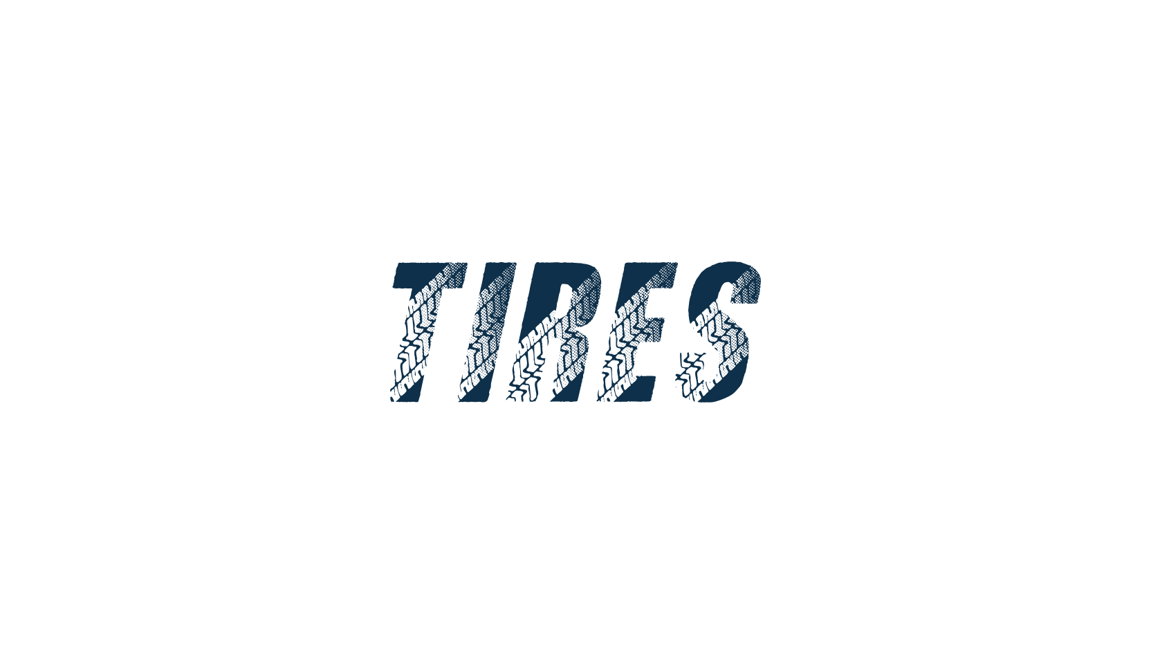Tires, decorative font preview