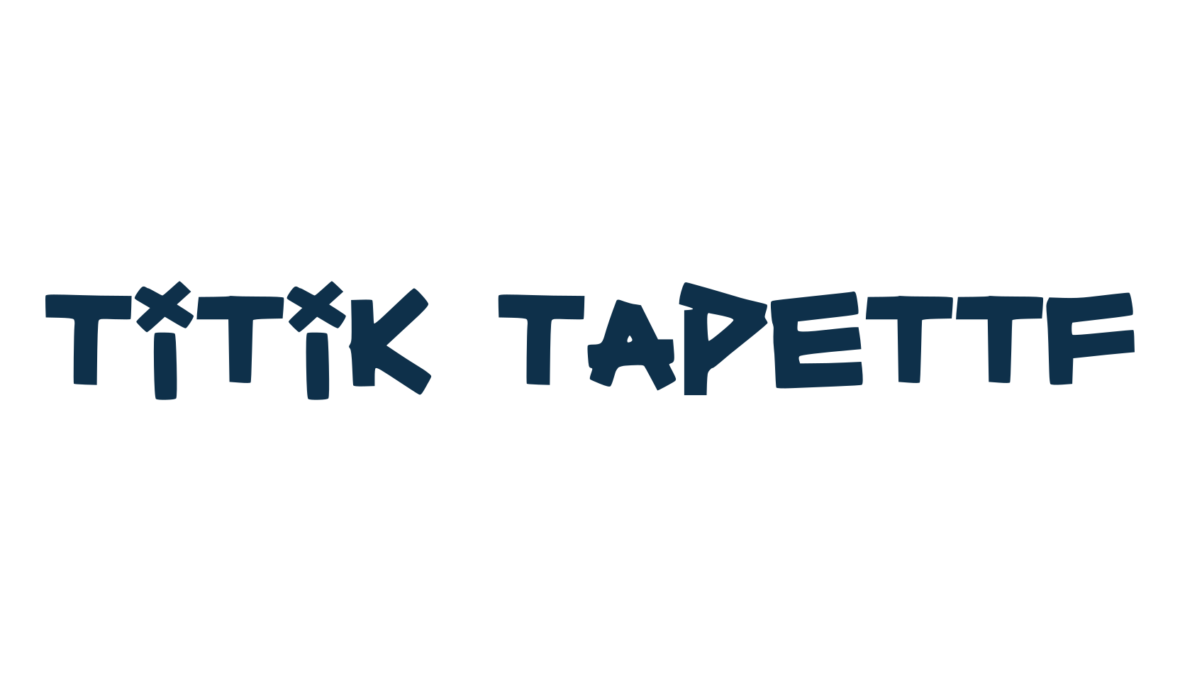Titik Tapettf, fancy cartoon decorative font preview