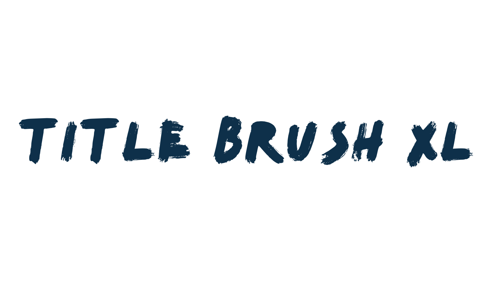 Title Brush XL, script brush fancy decorative calligraphy font preview