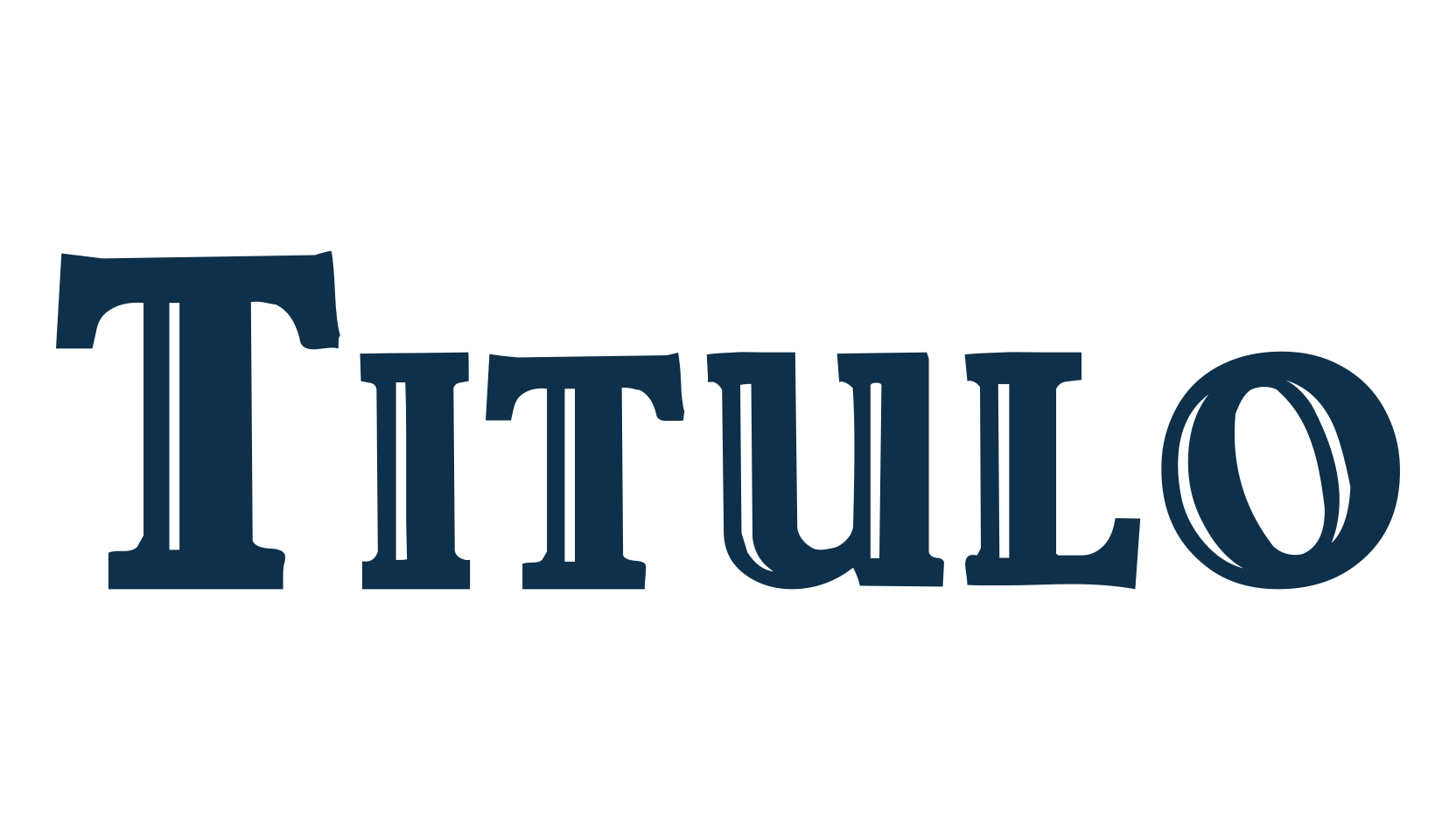 Titulo, fancy retro decorative font preview