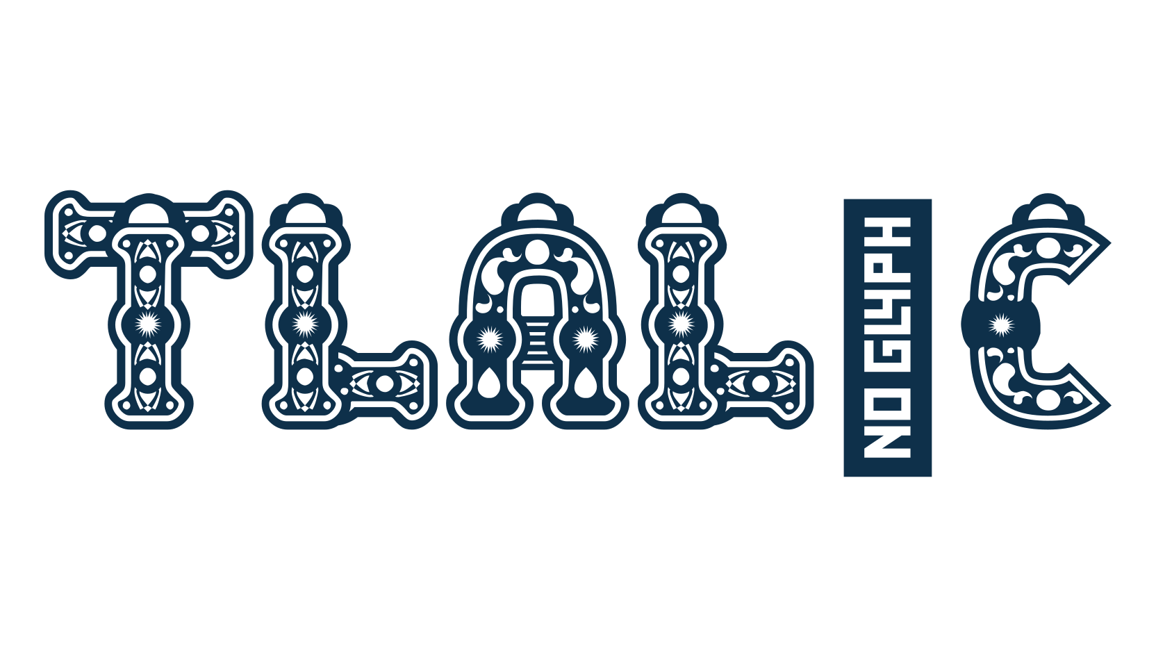Tlalòc, decorative font preview