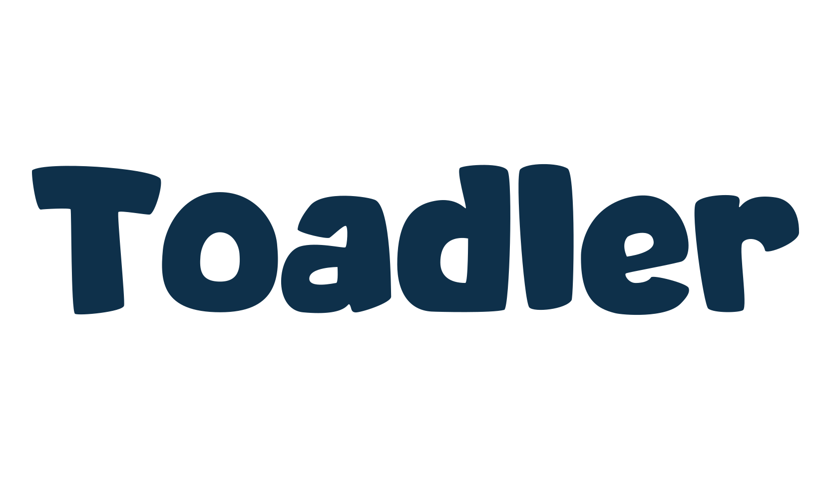 Toadler, cartoon font preview