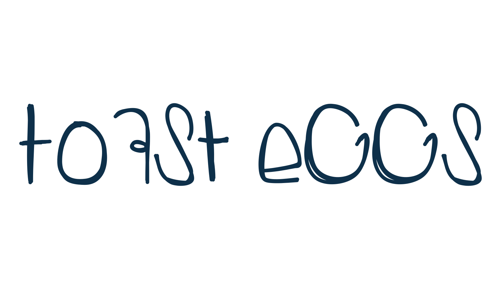 Toast Eggs, various font preview