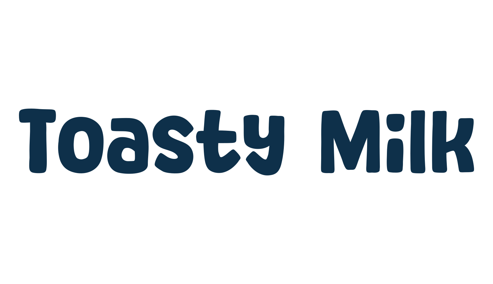Toasty Milk, fancy cartoon decorative font preview