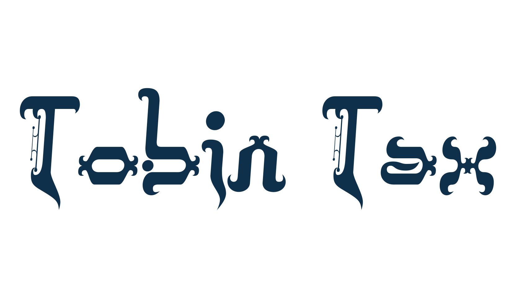 Tobin Tax, fancy various foreign look font preview