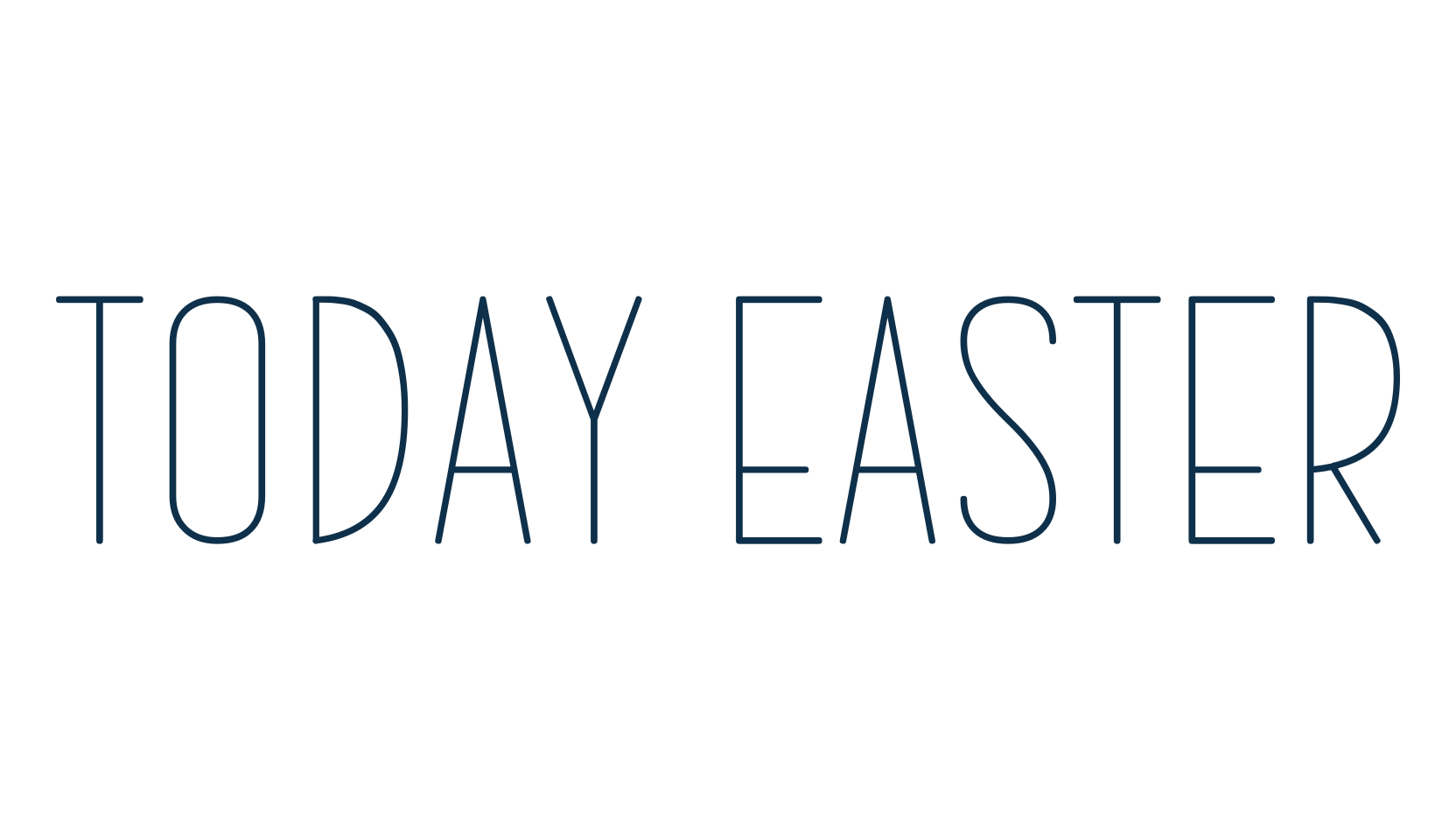 Today Easter, various font preview