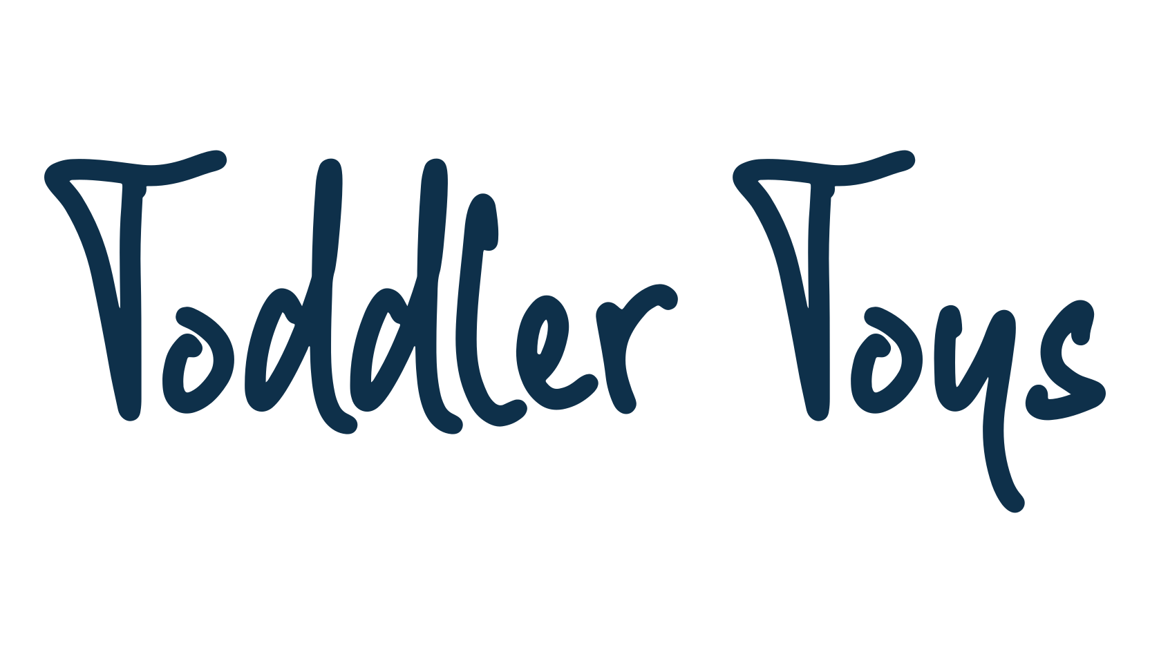 Toddler Toys, handwriting font preview